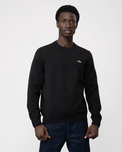 Lacoste Unisex Organic Cotton Sweater - Black