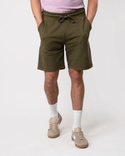 GANT Regular Fit Shield Logo Sweat Shorts - Green