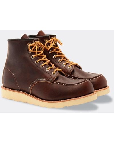 Red Wing 6 Inch Moc Toe Boot - Brown