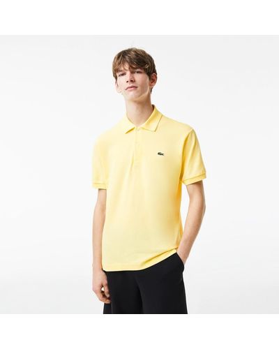 Lacoste Classic Short Sleeve Discontinued L.12.12 Pique Polo Shirt - Yellow