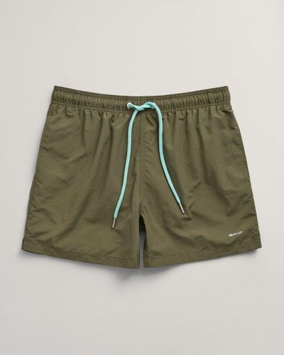 GANT Regular Fit Swim Shorts - Green