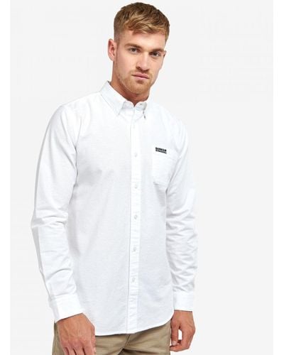 Barbour Kinetic Long Sleeve Tailored Shirt - White