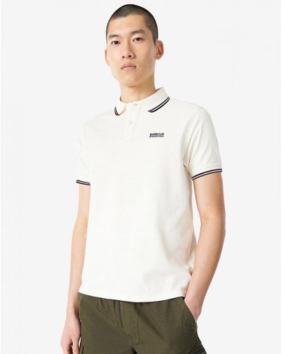 Barbour Event Multi Tipped Polo - White