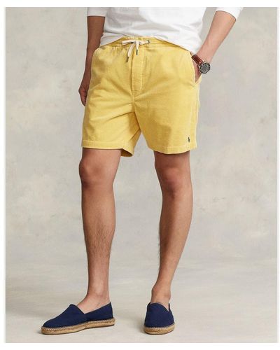 Polo Ralph Lauren 6" Prepster Corduroy Shorts - Yellow