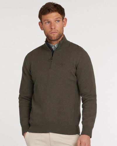 Barbour Cotton Half Zip Sweater - Multicolor