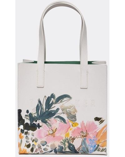 Ted Baker Meakon Painted Meadow Small Icon Bag - White