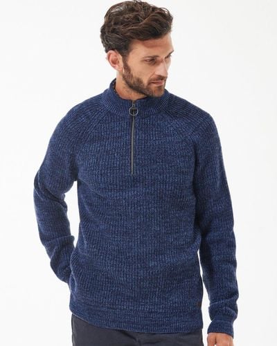 Barbour Horseford Half-zip Sweater - Blue