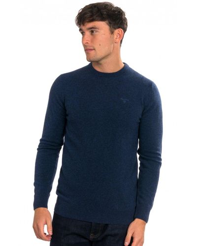 Barbour Essential Crew Neck Sweater - Blue