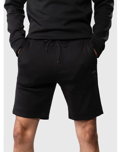 BOSS Headlo Curved Logo Jogger Shorts - Black