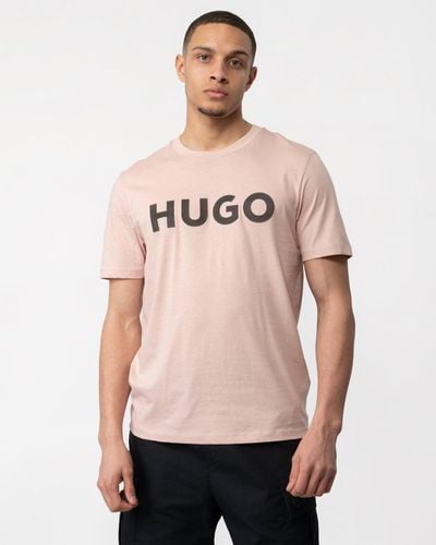 HUGO Dulivio U242 T Shirt - Pink
