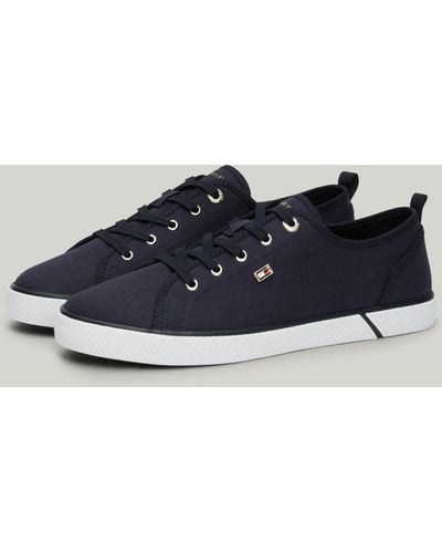Tommy Hilfiger Vulc Detail Canvas Sneakers - Blue