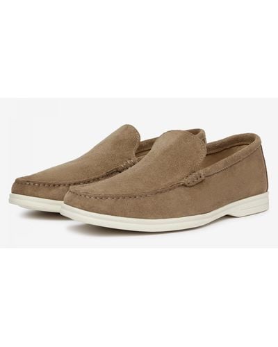 Oliver Sweeney Alicante Suede Moccasin Loafers - Natural