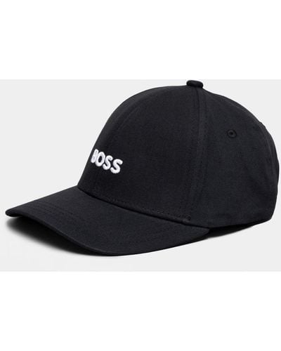 BOSS Zed Cotton-twill Six-panel Cap With Embroidered Logo Nos - Blue