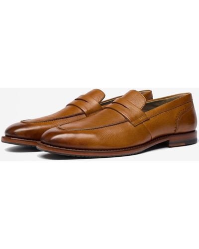 Oliver Sweeney Buckland Milled Leather Penny Loafers - Brown