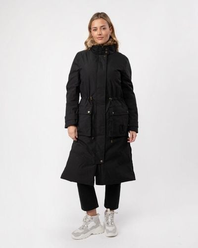 Joules Wilcote Waterproof Padded Raincoat - Black