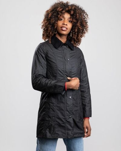 Barbour Belsay Wax Jacket - Black