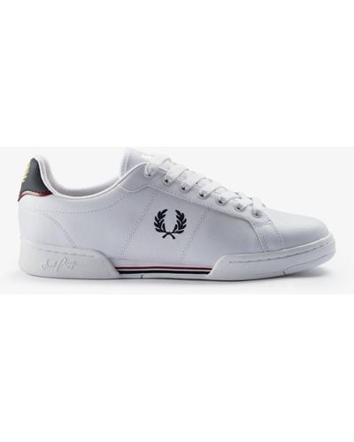 Fred Perry B722 Leather Trainers Nos - White