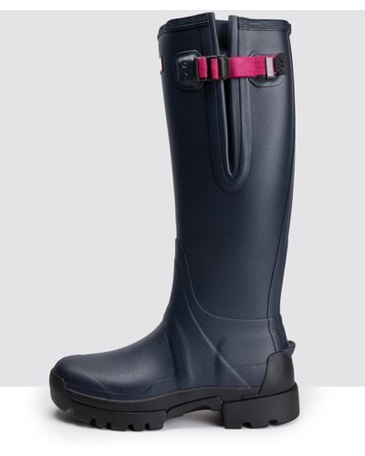HUNTER Balmoral Side Adjustable 3mm Neo Lined Tech Sole Tall Boot - Multicolour