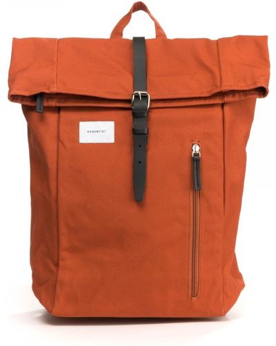 Sandqvist Dante Roll Top Backpack Rust - Multicolour
