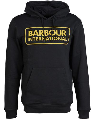 Barbour black hoodie new arrivals