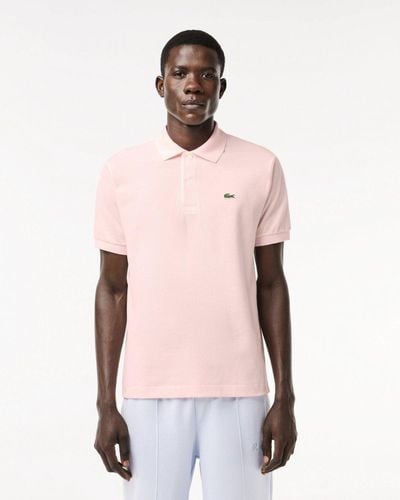 Lacoste Original L.12.12 Petit Pique Cotton Polo Shirt - Pink