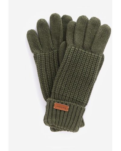 Barbour Saltburn Knitted Gloves - Green