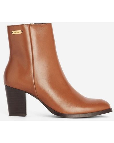 Barbour Amelia Heeled Ankle Boots - Brown