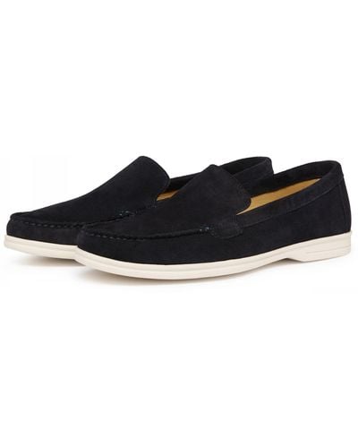 Oliver Sweeney Alicante Suede Moccasin Loafers - Black