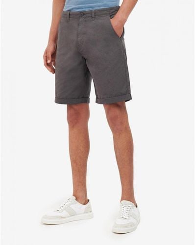 Barbour Glendale Twill Shorts - Gray