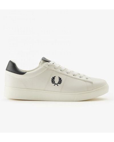 Fred Perry Spencer Leather Trainers Nos - White