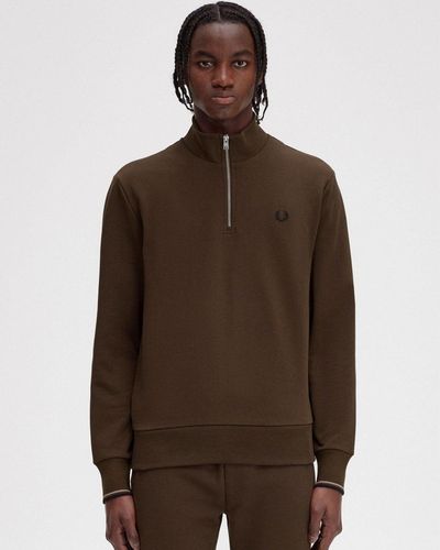 Fred perry shop quarter zip sweatshirt
