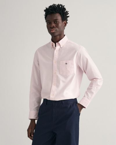 GANT Light Regular Fit Oxford Shirt - Pink