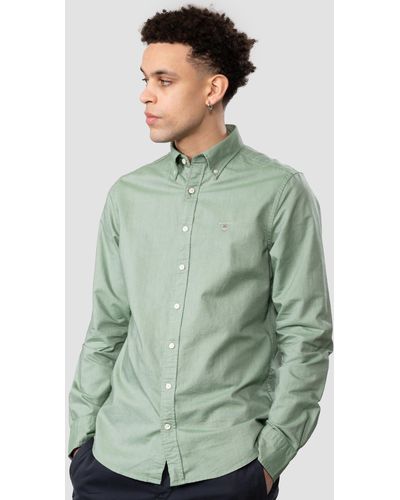 GANT Slim Fit Oxford Shirt - Green