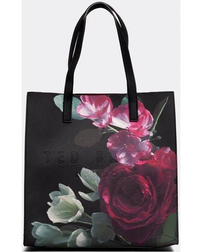 Ted Baker Papicon Large Floral Printed Icon Bag - Purple