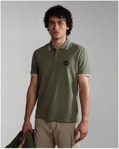 Napapijri E-macas Short Sleeve Polo Shirt - Green