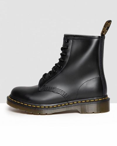 Dr Martens Louie Womens Leather Tattoo Print 8-Eyelet Boots in