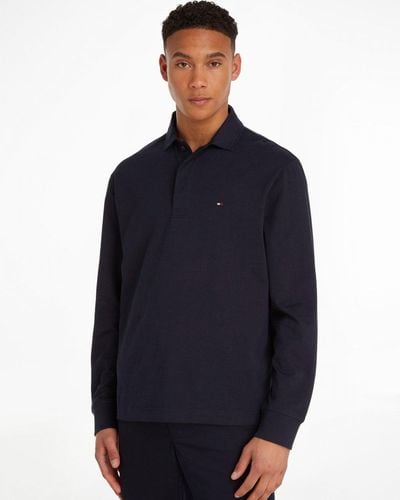 Tommy Hilfiger New Prep Rugby Long Sleeve Polo - Blue