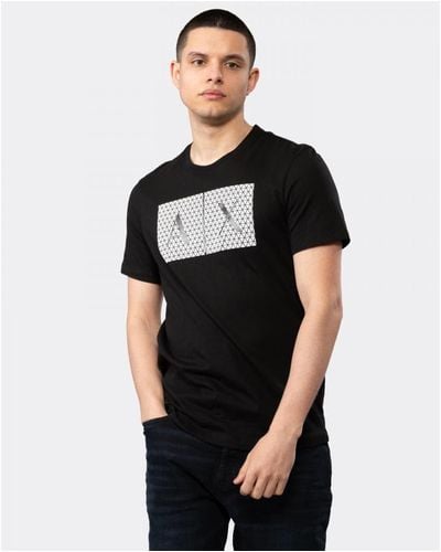 Armani Exchange Slim Fit A|x Large Icon Logo - Black