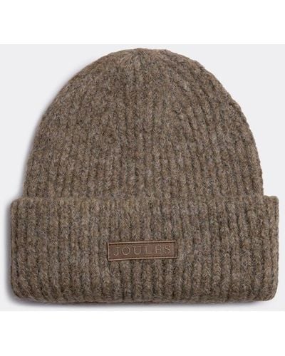 Joules Eloise Soft Oversized Beanie - Brown