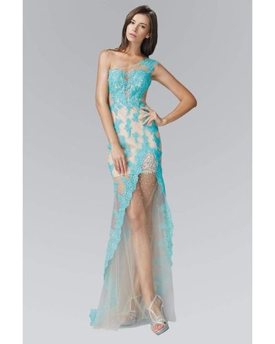 elizabeth Asymmetrical Flared Mini Dress main image 0