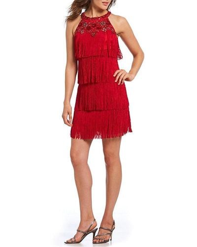 TASSEL MAXI DRESS IN RED