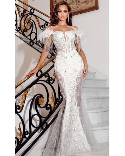 Buy White Evening Gown Online In India  Etsy India