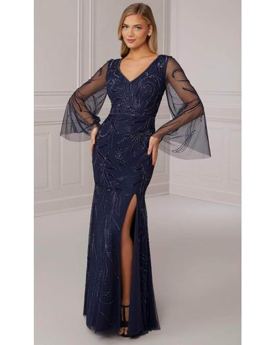 CD CD935 - Art Deco Gatsby Inspired All Over Platinum Beaded Fit & Fla –  Diggz Formals