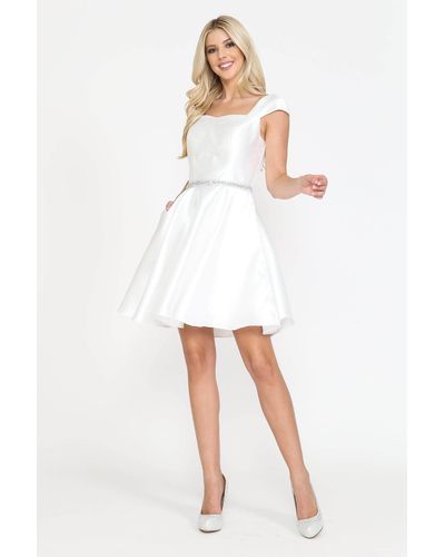 Cheap White Color Formal Dresses | Sexy Style White Prom Dress Cheap -  Dorris Wedding
