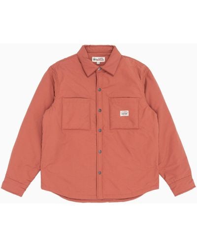 Stussy Padded Tech Over Shirt Brick Red