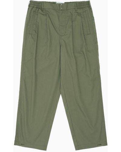 Garbstore Wide Easy Trousers Olive Green