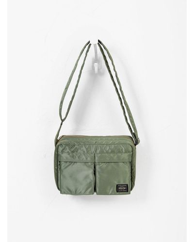 Porter-Yoshida and Co Tanker Shoulder Bag Large Sage Green