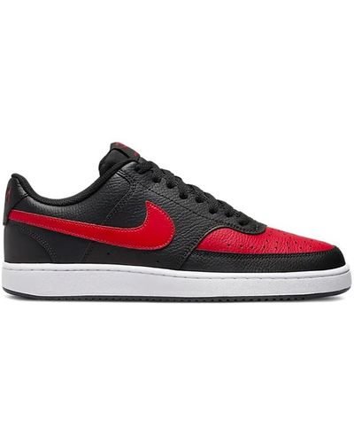 Nike Sneakers Court Vision Low - Color: Black,si - Red