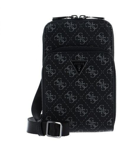 Guess Crossbody Bag Vezzola Smart - Color: Black