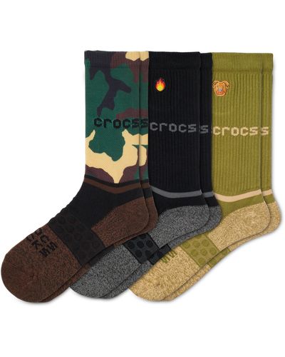 Crocs™ | unisex | socks adult crew graphic 3 pack | schuhe | schwarz | m